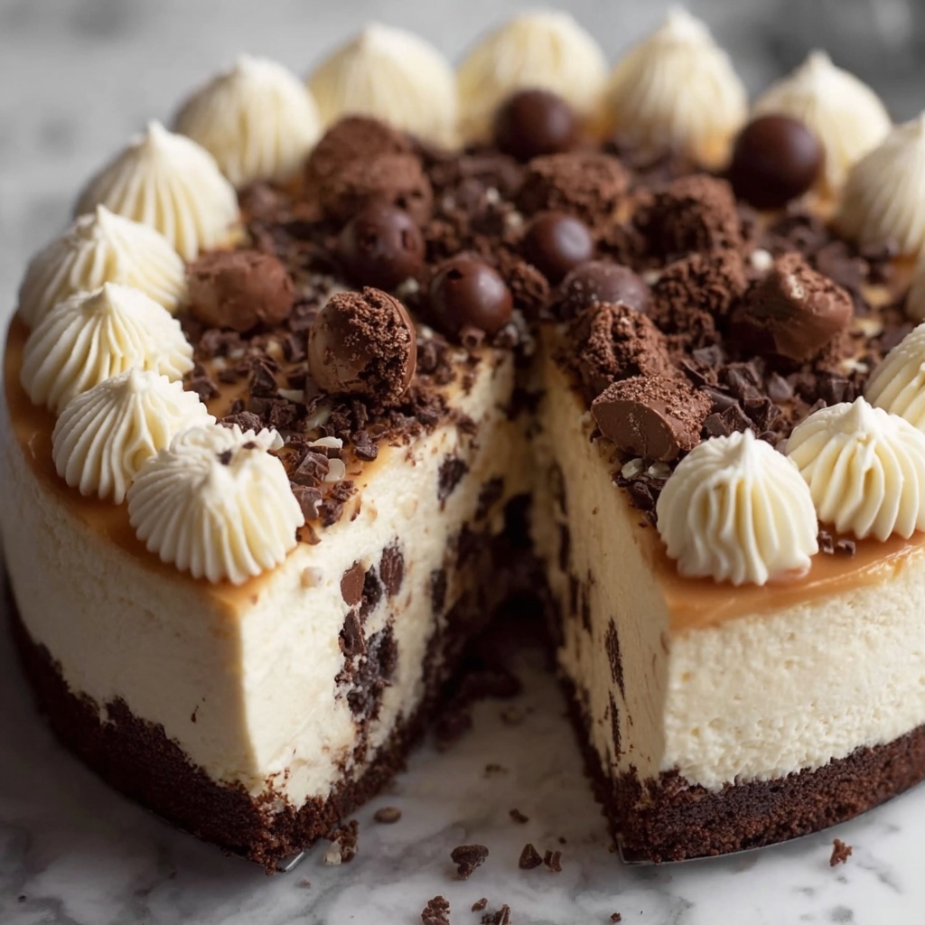No Bake Cookie Dough Cheesecake Recipe - Recipe Image