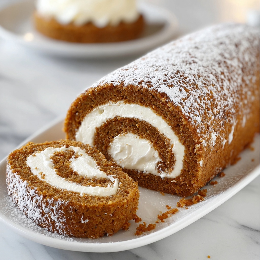 Classic Pumpkin Roll Recipe - Recipe Image