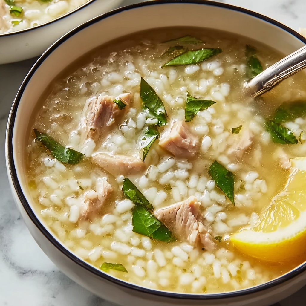 Lemony Turkey Rice Soup Recipe - Recipe Image