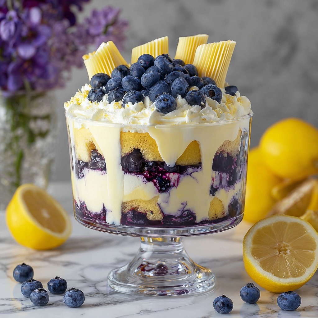 Lemon Blueberry Trifle Recipe - Recipe Image