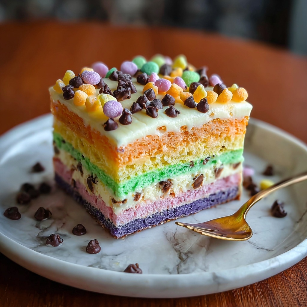 Rainbow Chip Dump Cake Recipe - Recipe Image