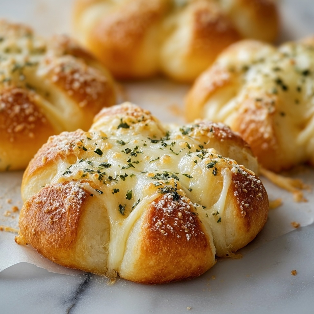 Cheese-Filled Garlic Knots Recipe - Recipe Image