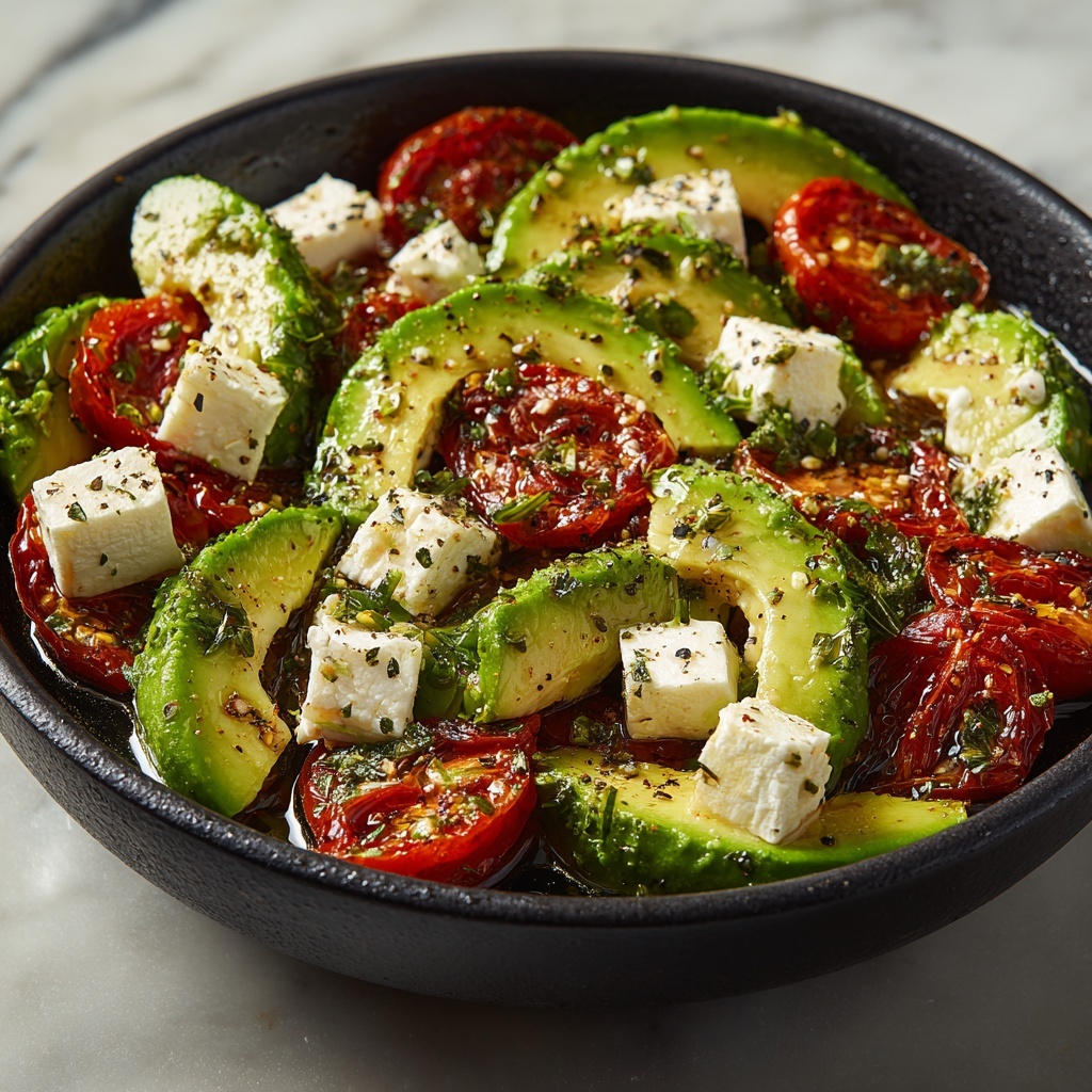 Greek Avocado Salad with Feta Recipe - Recipe Image