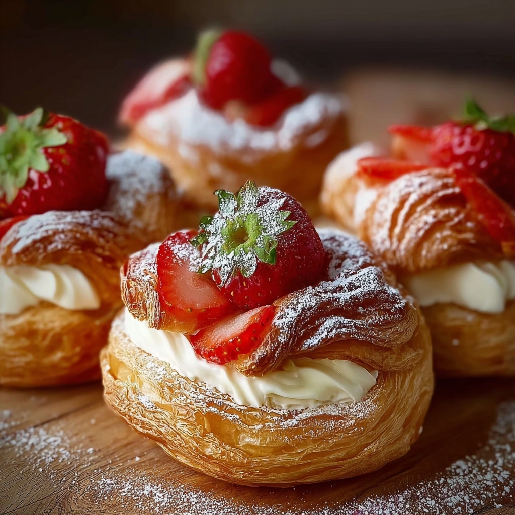 Easy Vegan Strawberry Danish Recipe - Recipe Image