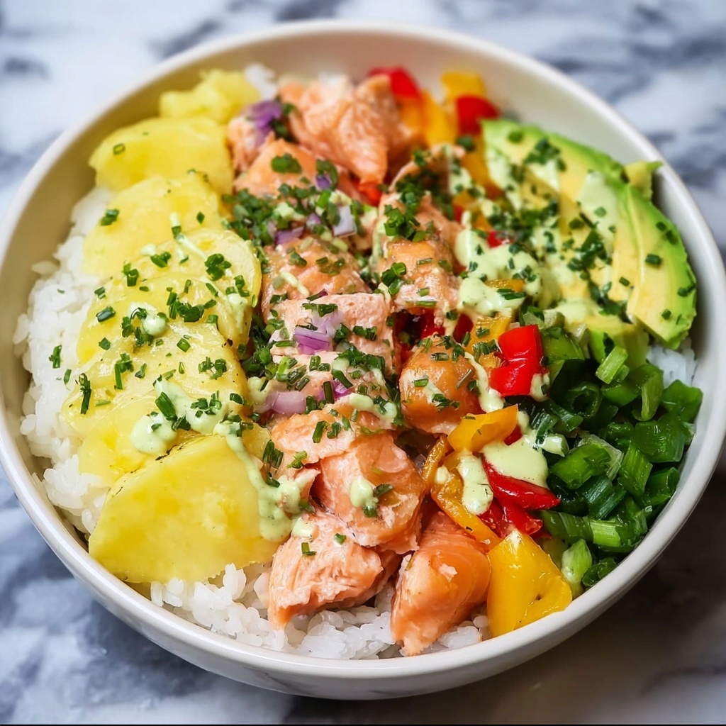 Coconut Rice Salmon Bowl Recipe - Recipe Image