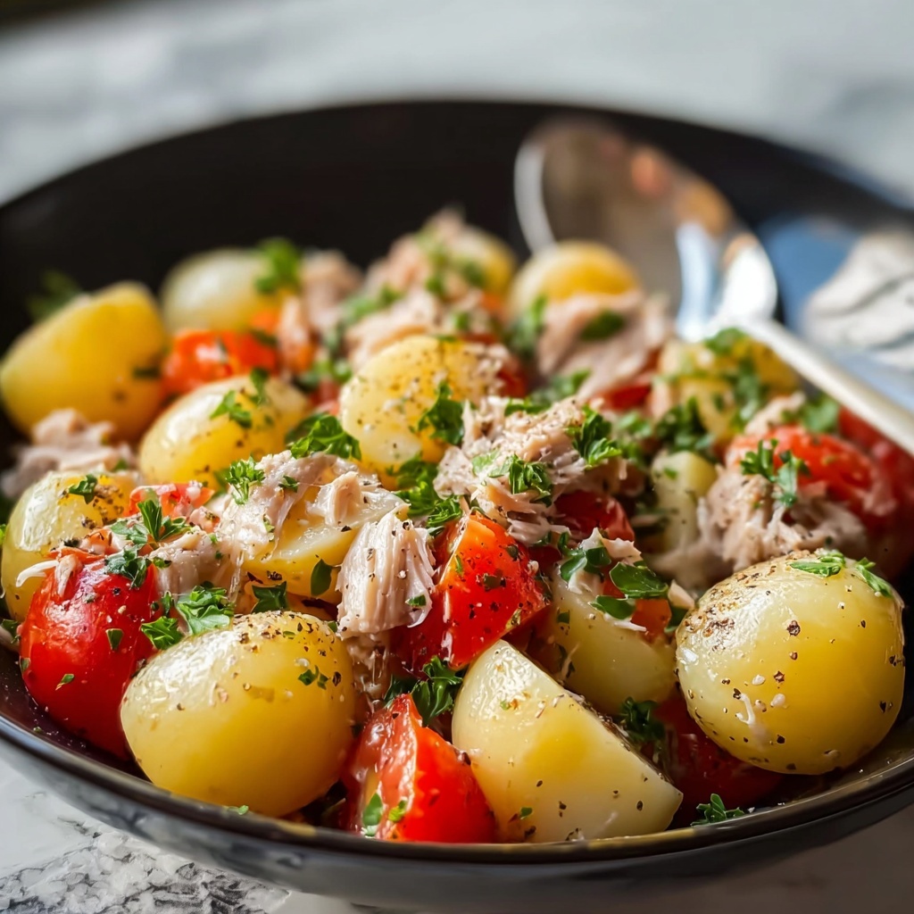 Potato Salad with Tuna and Fresh Eggs Recipe - Recipe Image