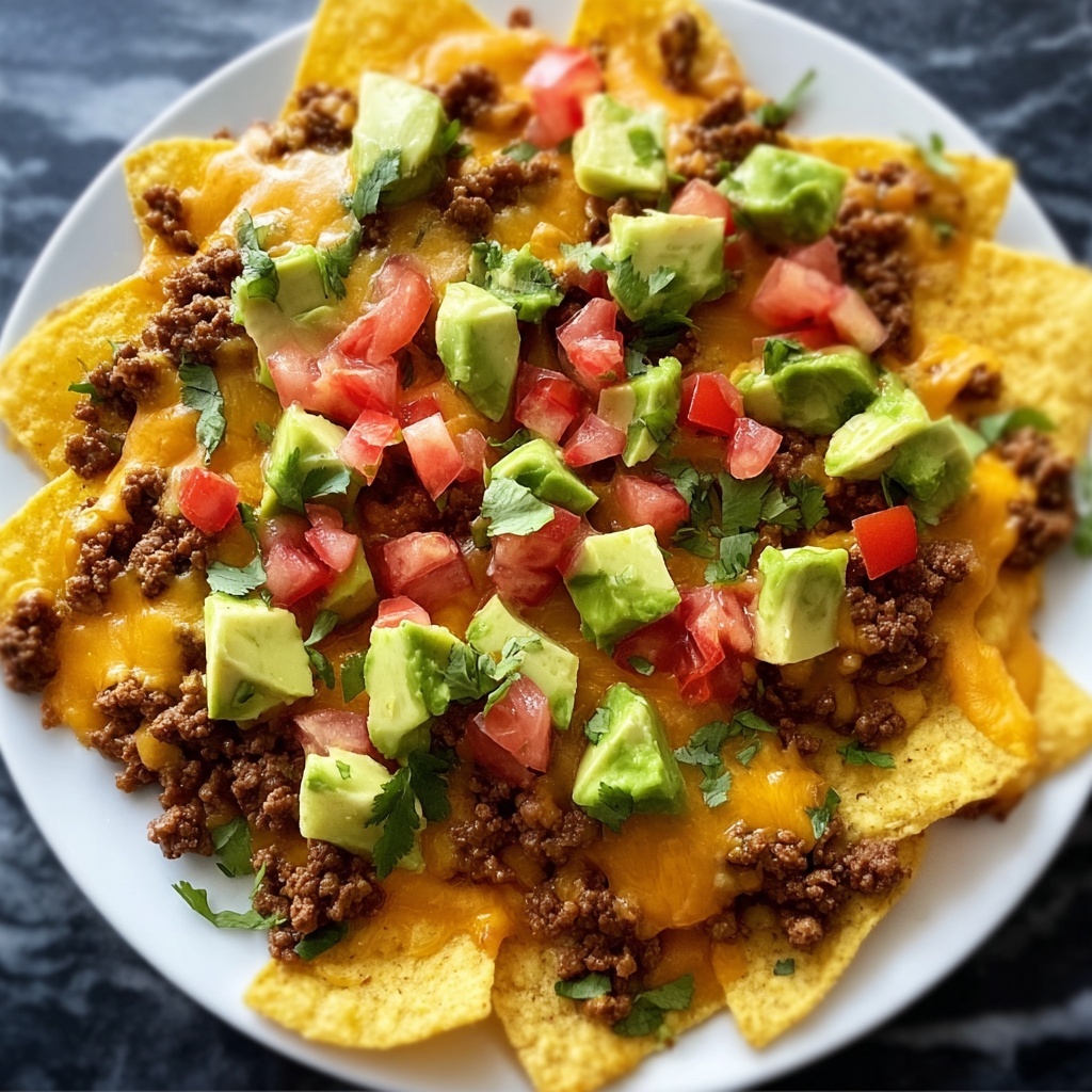 Easy Cheesy Beef Nachos Recipe - Recipe Image