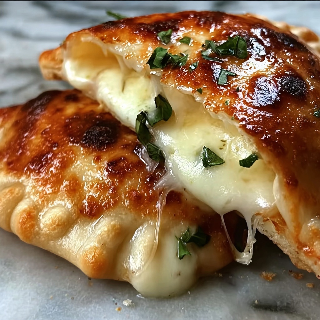 Chicken Alfredo Air Fryer Calzones Recipe - Recipe Image