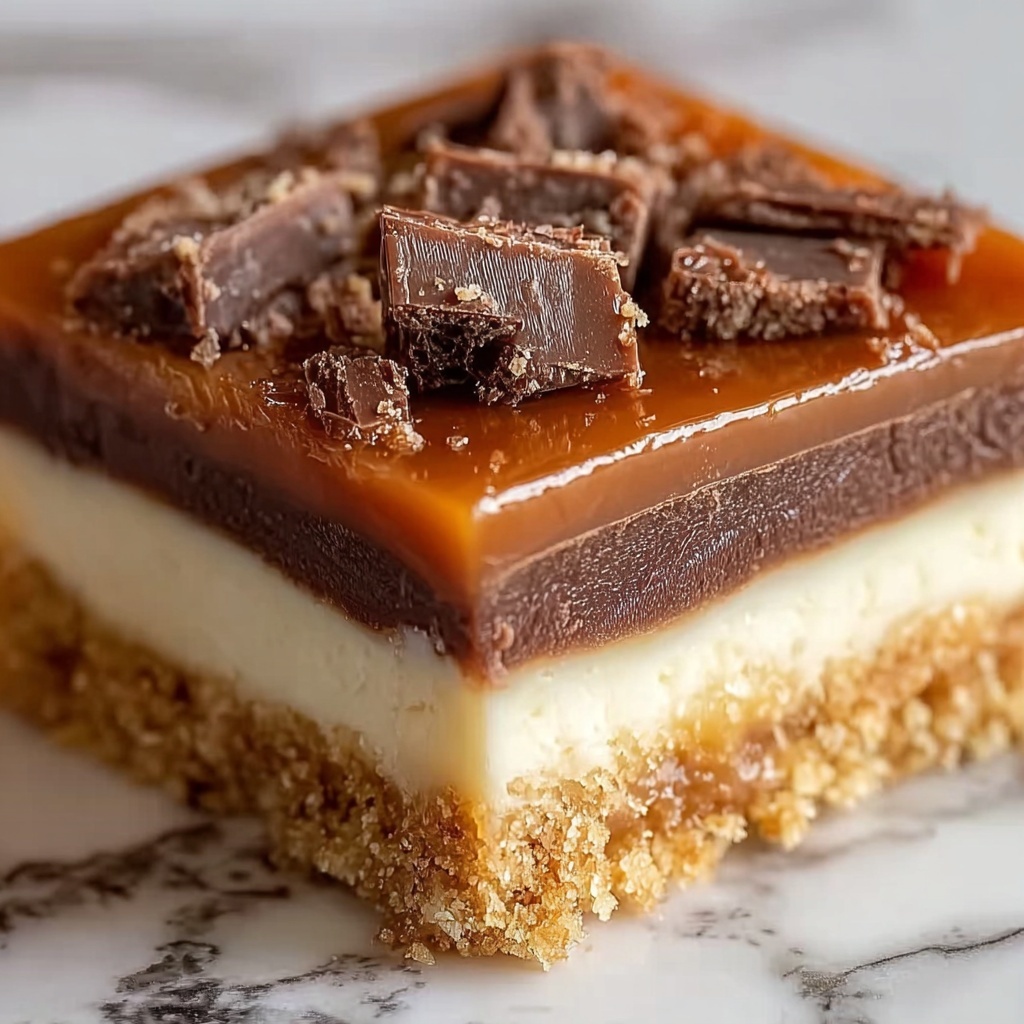 Butterfinger Caramel Cheesecake Bars Recipe - Recipe Image