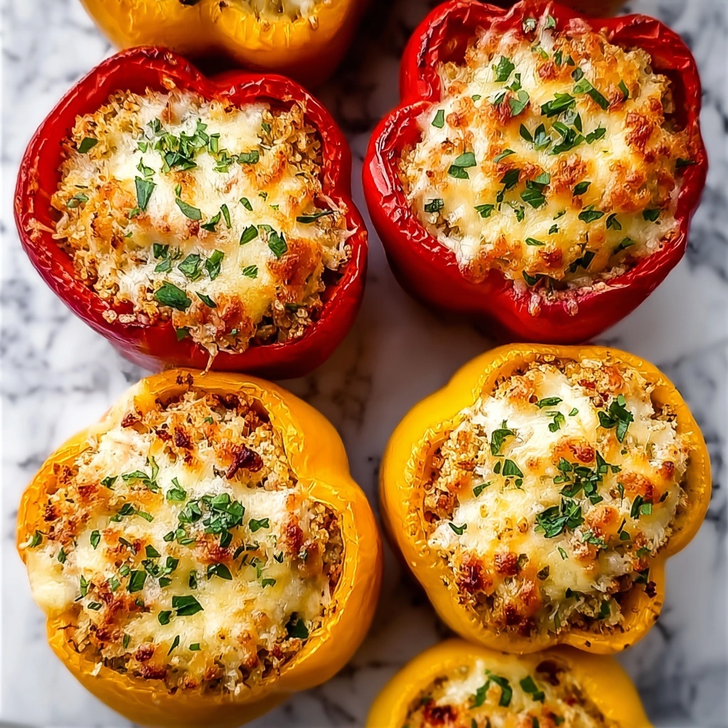 Cheesy Chicken Stuffed Peppers Recipe - Recipe Image