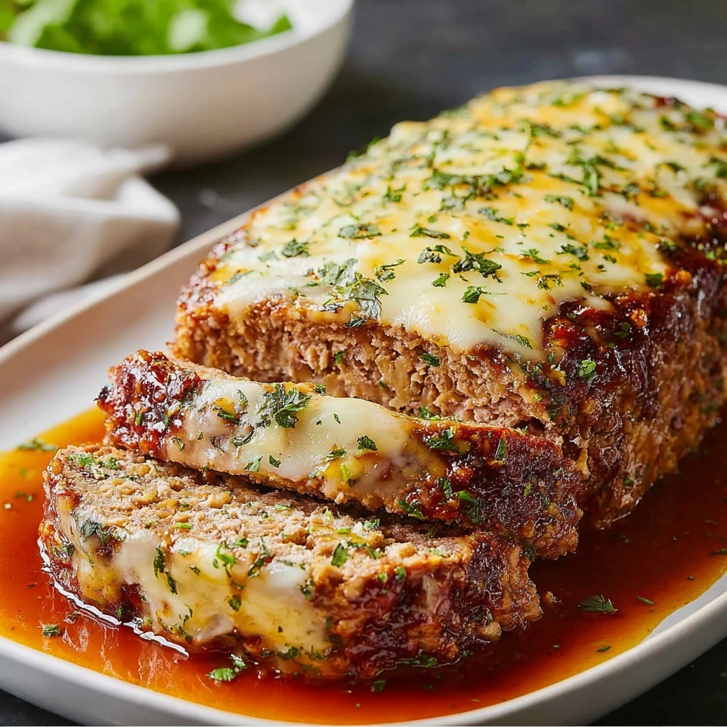Melt-in-Your-Mouth Garlic Parmesan Chicken Meatloaf Recipe - Recipe Image