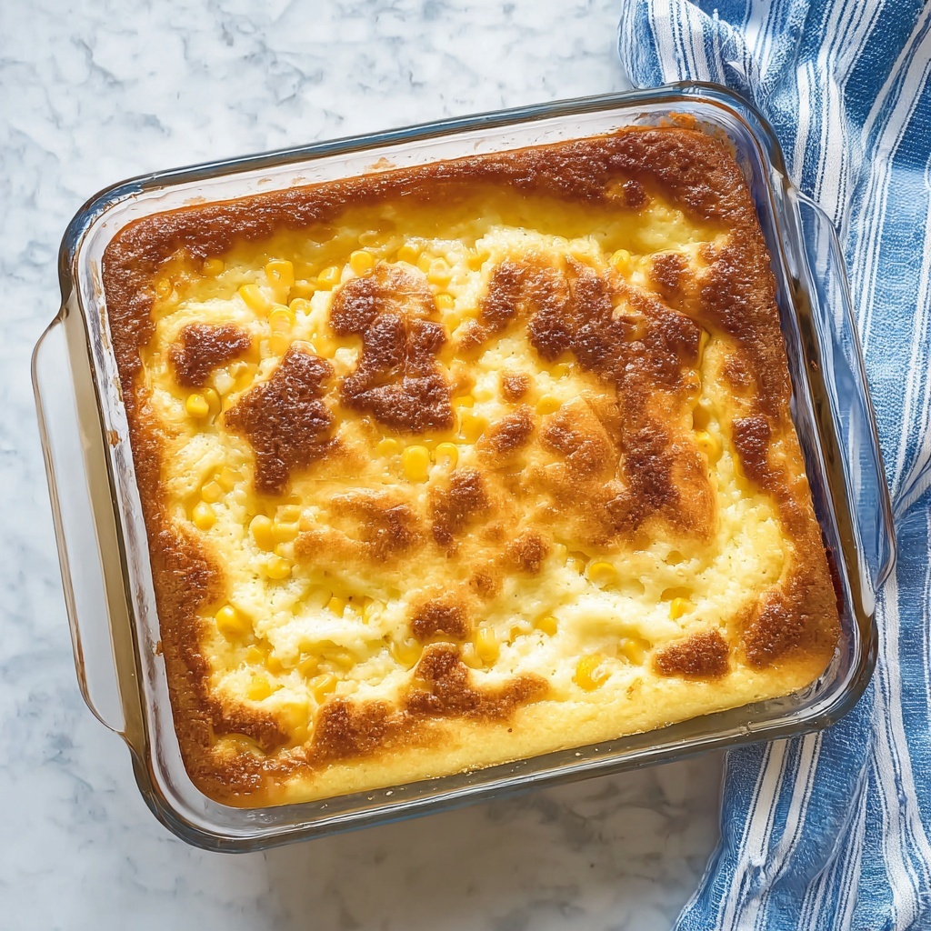 Easy Corn Casserole with Cheddar Recipe - Recipe Image