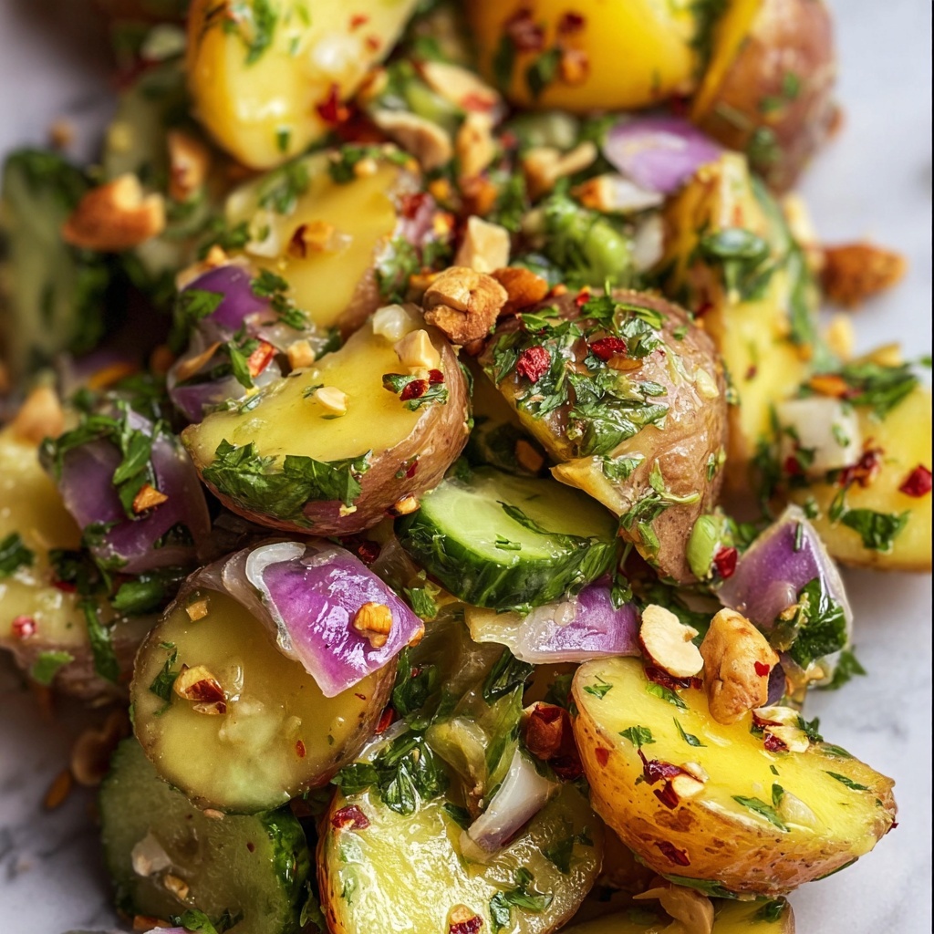 Roasted Potato Salad with Fresh Herbs and Pistachios Recipe - Recipe Image