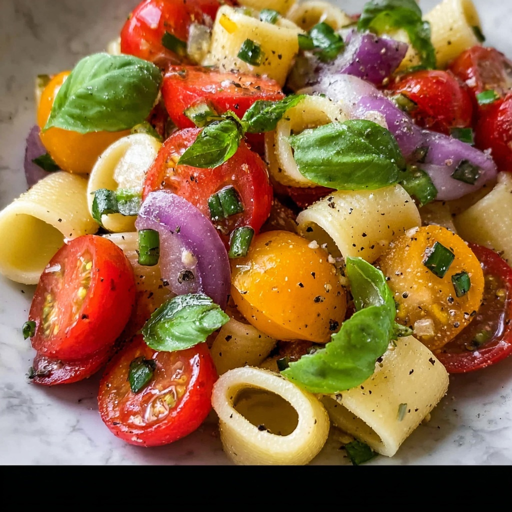 Bruschetta Pasta Salad Recipe - Recipe Image