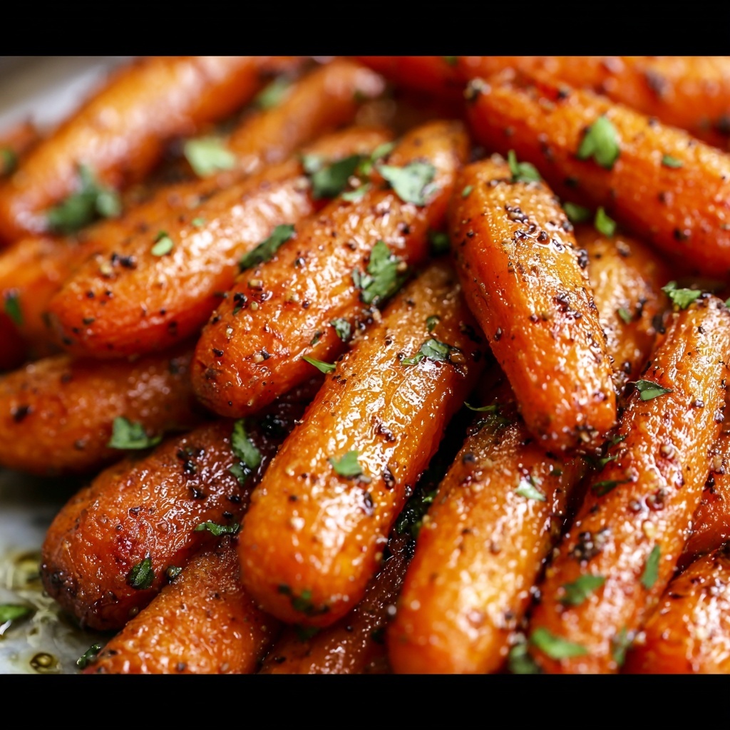 Honey Garlic Butter Roasted Carrots Recipe - Recipe Image