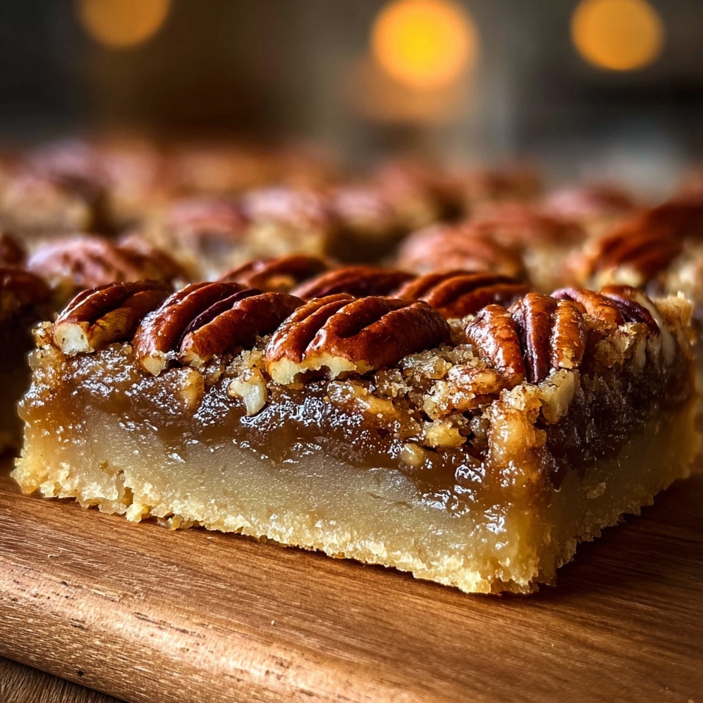 Lazy Girl Pecan Pie Bars Recipe - Recipe Image
