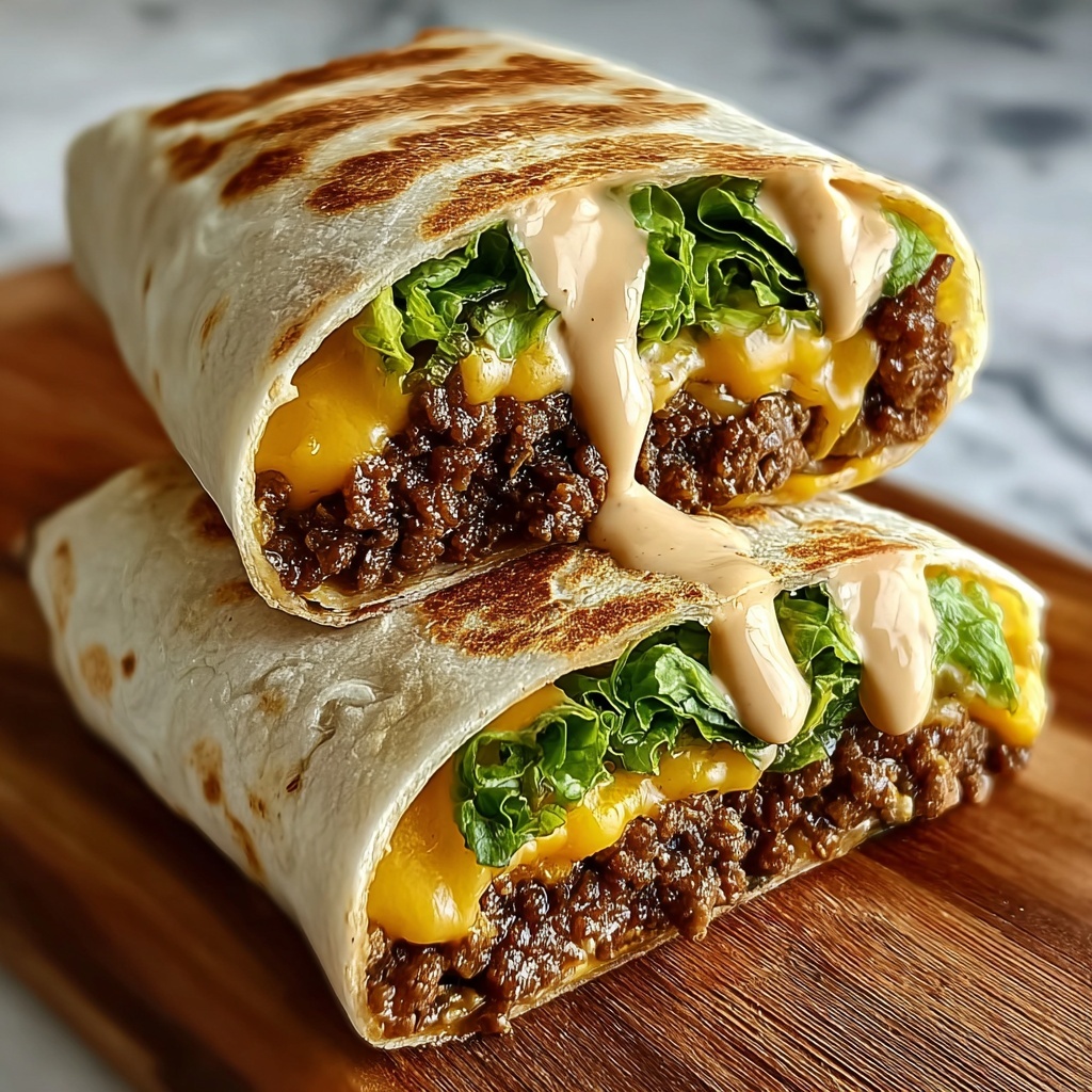 Homemade Big Mac Wraps Recipe - Recipe Image