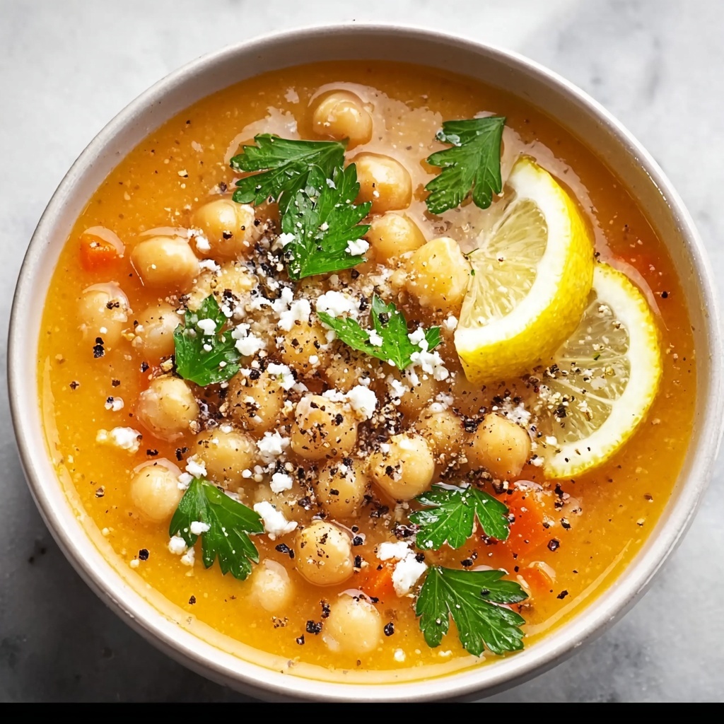 Greek Chickpea Soup with Lemon Recipe - Recipe Image