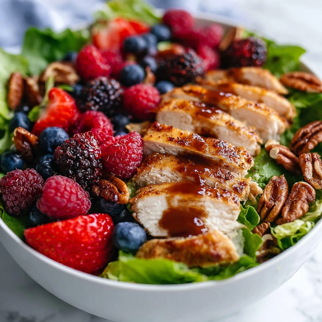 Berry Chicken Salad with Poppy Seed Dressing Recipe - Recipe Image