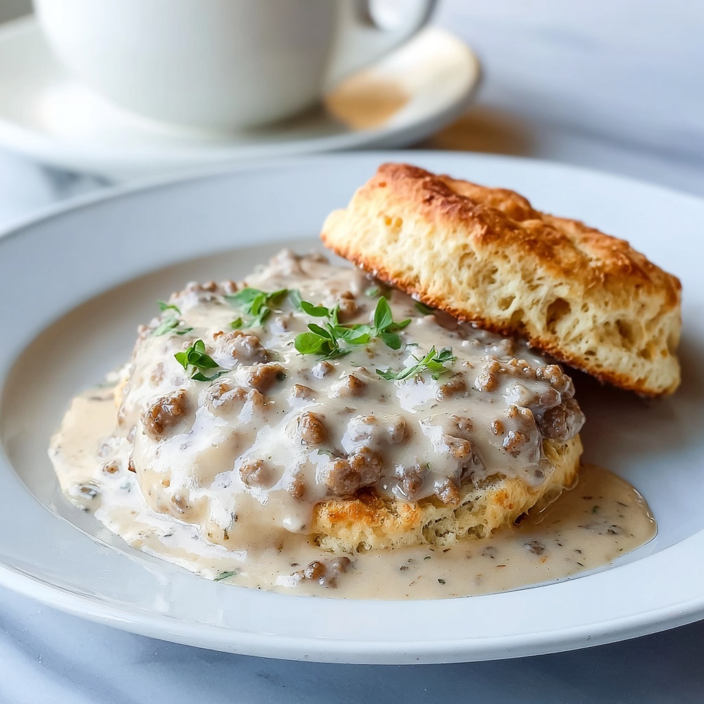 Biscuits and Sausage Gravy Recipe - Recipe Image