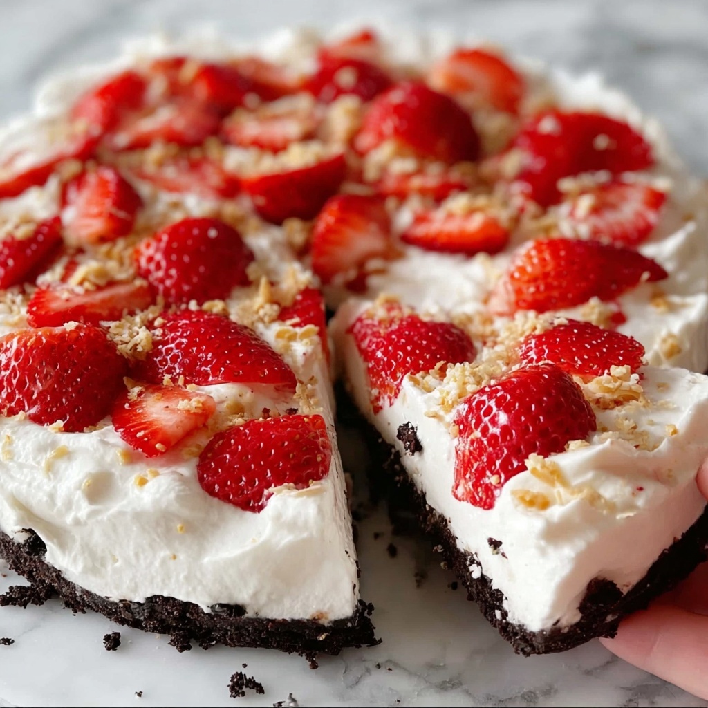 Strawberries & Cream Pie Recipe - Recipe Image