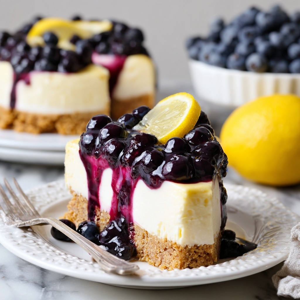 Lemon Blueberry Cheesecake Recipe - Recipe Image