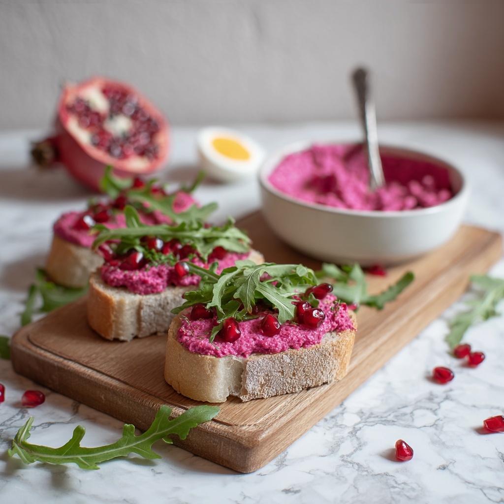 Beetroot and Ricotta Cheese Spread Recipe - Recipe Image