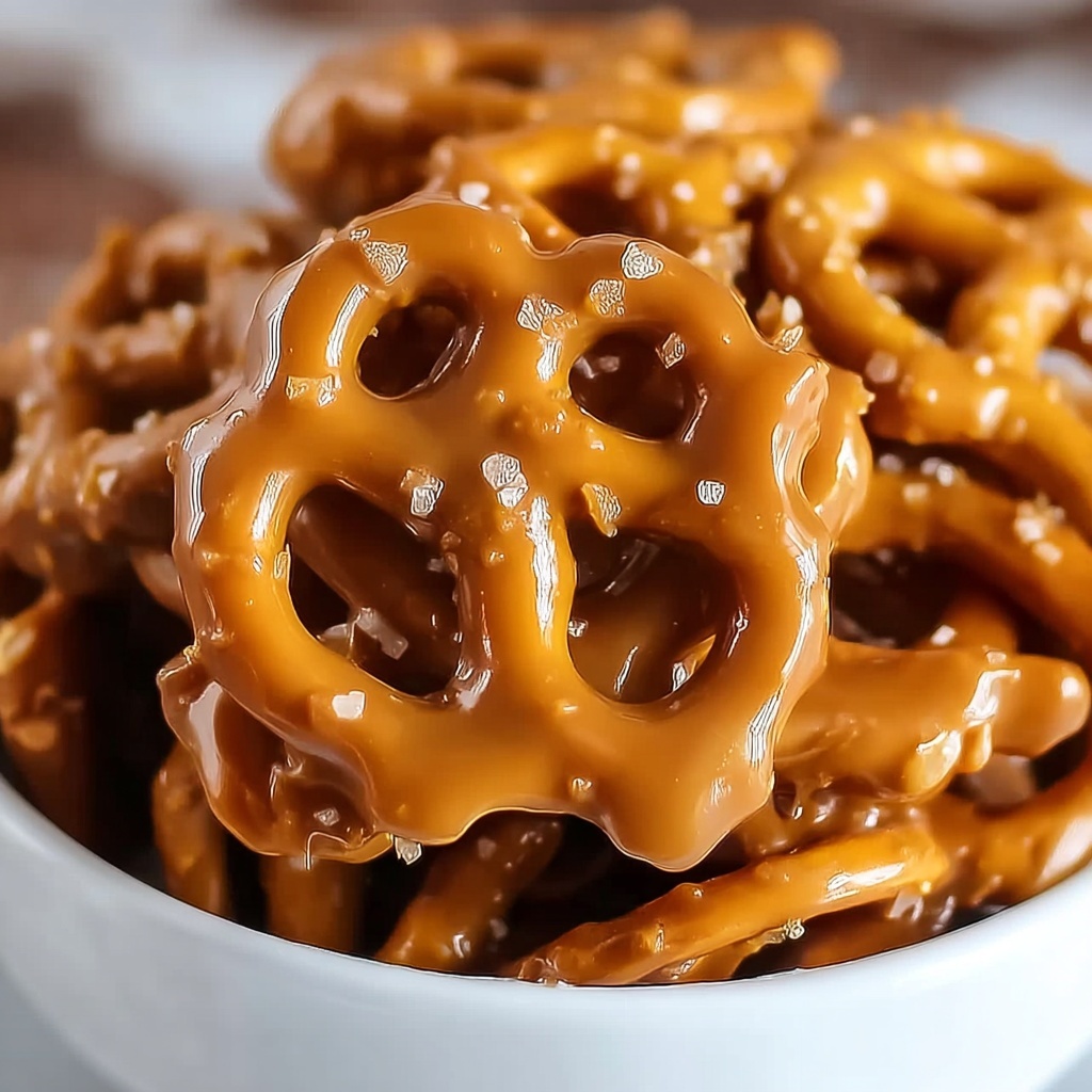 Caramel Pretzels Recipe (Butter Toffee Pretzels) Recipe - Recipe Image