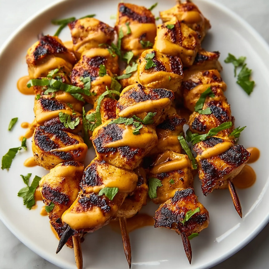 Peri Peri Chicken Skewers with Butter Sauce Recipe - Recipe Image
