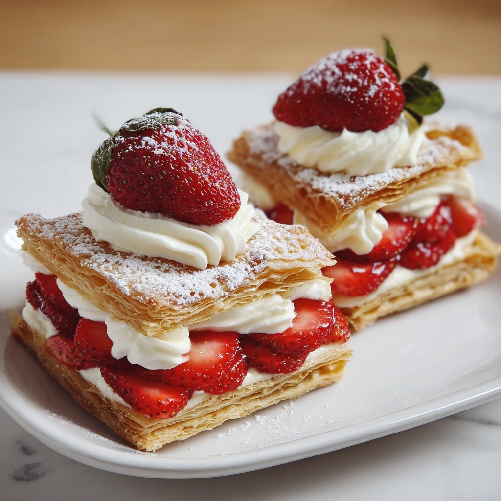 Strawberry Napoleons Recipe - Recipe Image