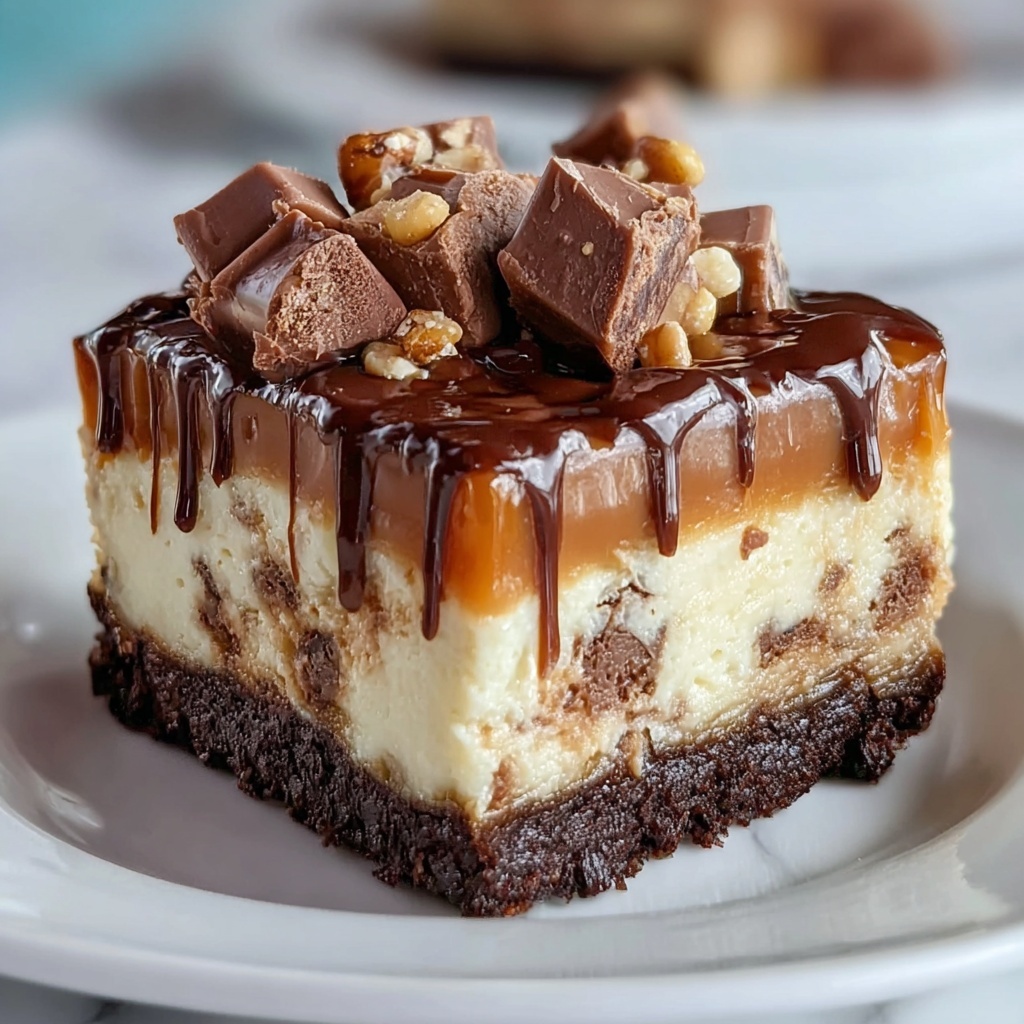 Peanut Butter Cheesecake Bars Recipe - Recipe Image