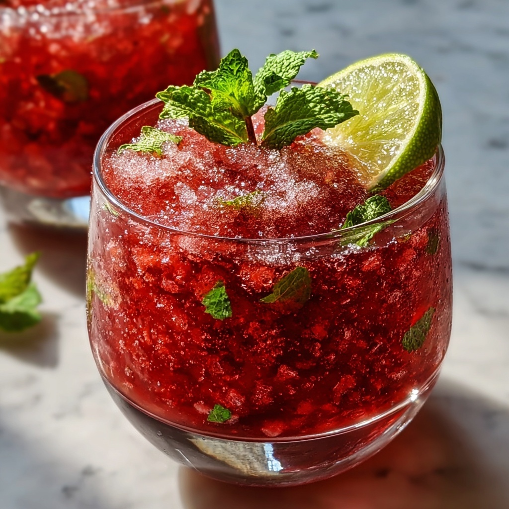 Frozen Strawberry Lime Daiquiri Recipe - Recipe Image