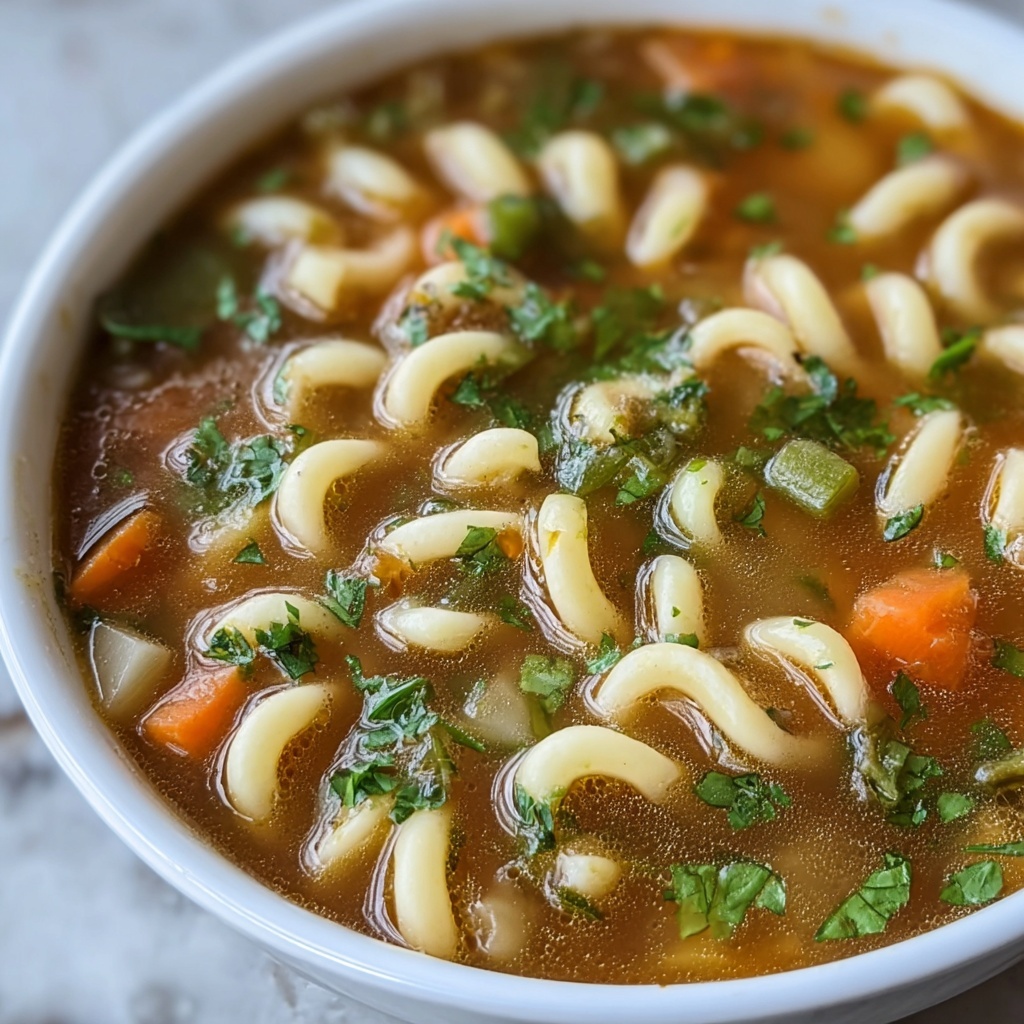 Simple Vegetable Noodle Soup Recipe - Recipe Image