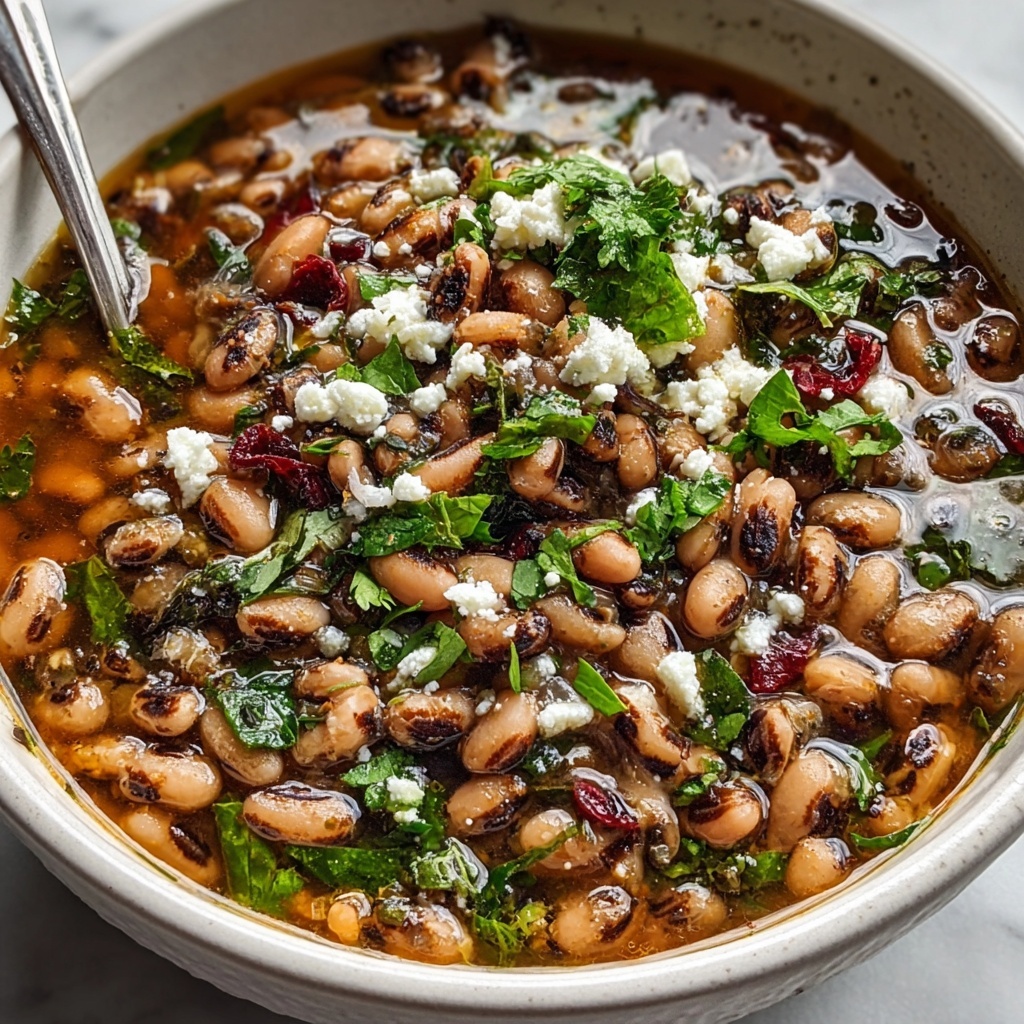 Greek Style Slow Cooker Black-Eyed Peas Recipe - Recipe Image