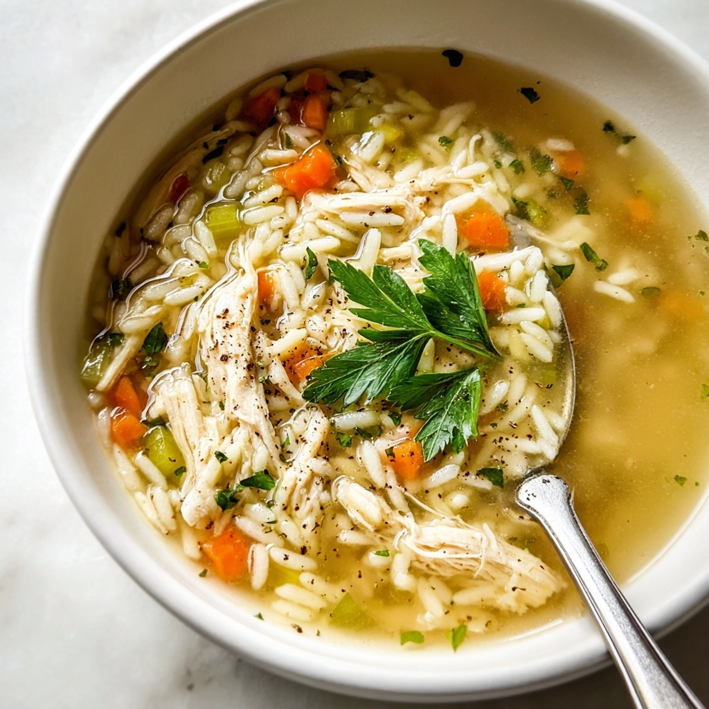 Lemon Pepper Chicken Orzo Soup Recipe - Recipe Image