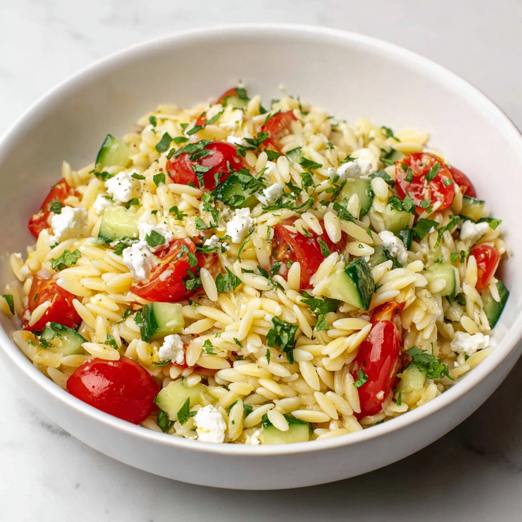 Greek Orzo Salad Recipe - Recipe Image