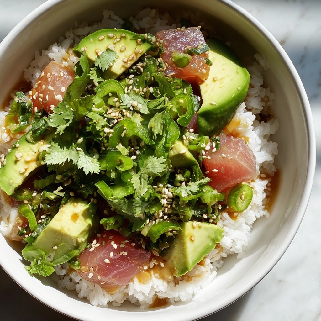 Tuna Avocado Rice Bowl Recipe - Recipe Image