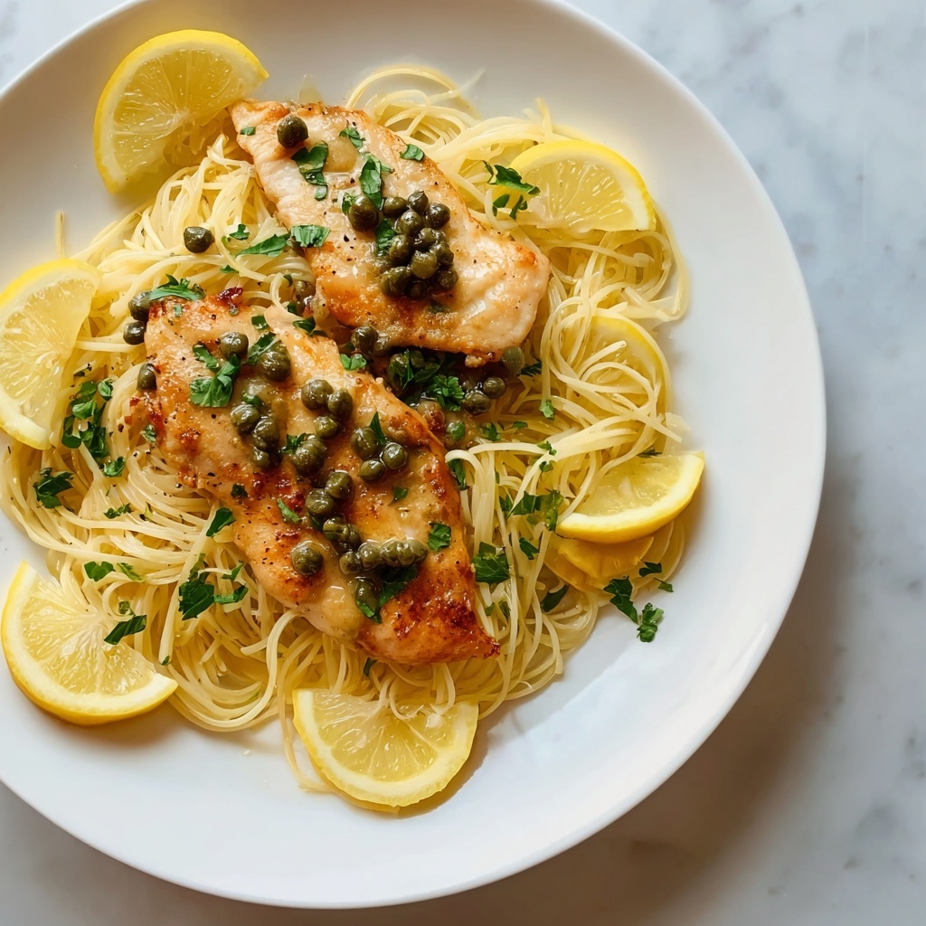 Quick Chicken Piccata Pasta Recipe - Recipe Image