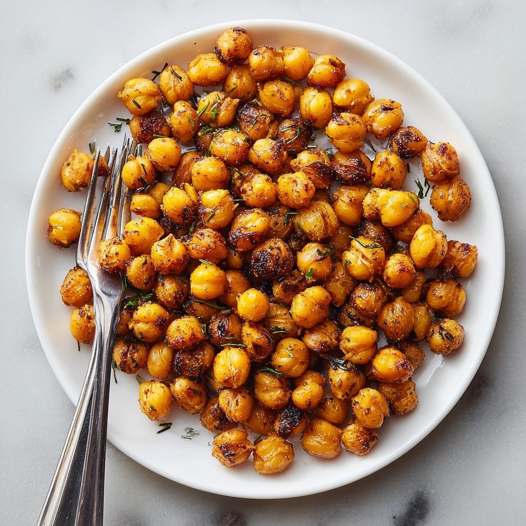 Spicy Roasted Chickpeas Snack Recipe - Recipe Image