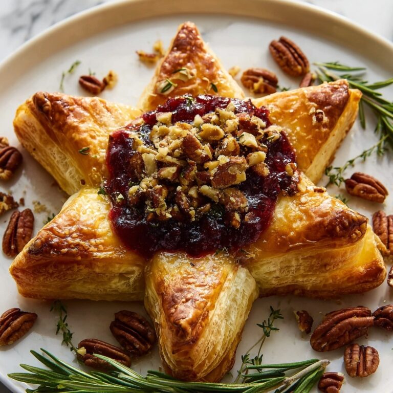 Brie Puff Pastry Pine Tree Recipe