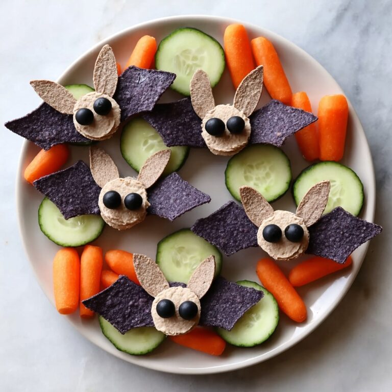 Spooky Bat Black Bean Dip Recipe