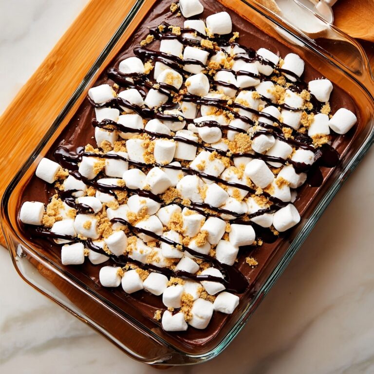 No-Bake S’mores Pudding Cake Recipe