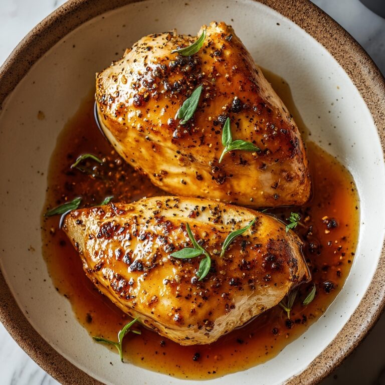 Easy Baked Honey Dijon Chicken – A Sweet & Tangy Oven-Baked Dish Recipe