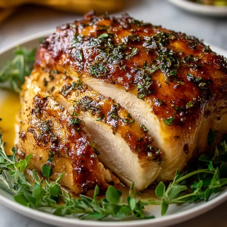 Herb Butter Roasted Turkey Breast Recipe for Perfect Holidays Recipe