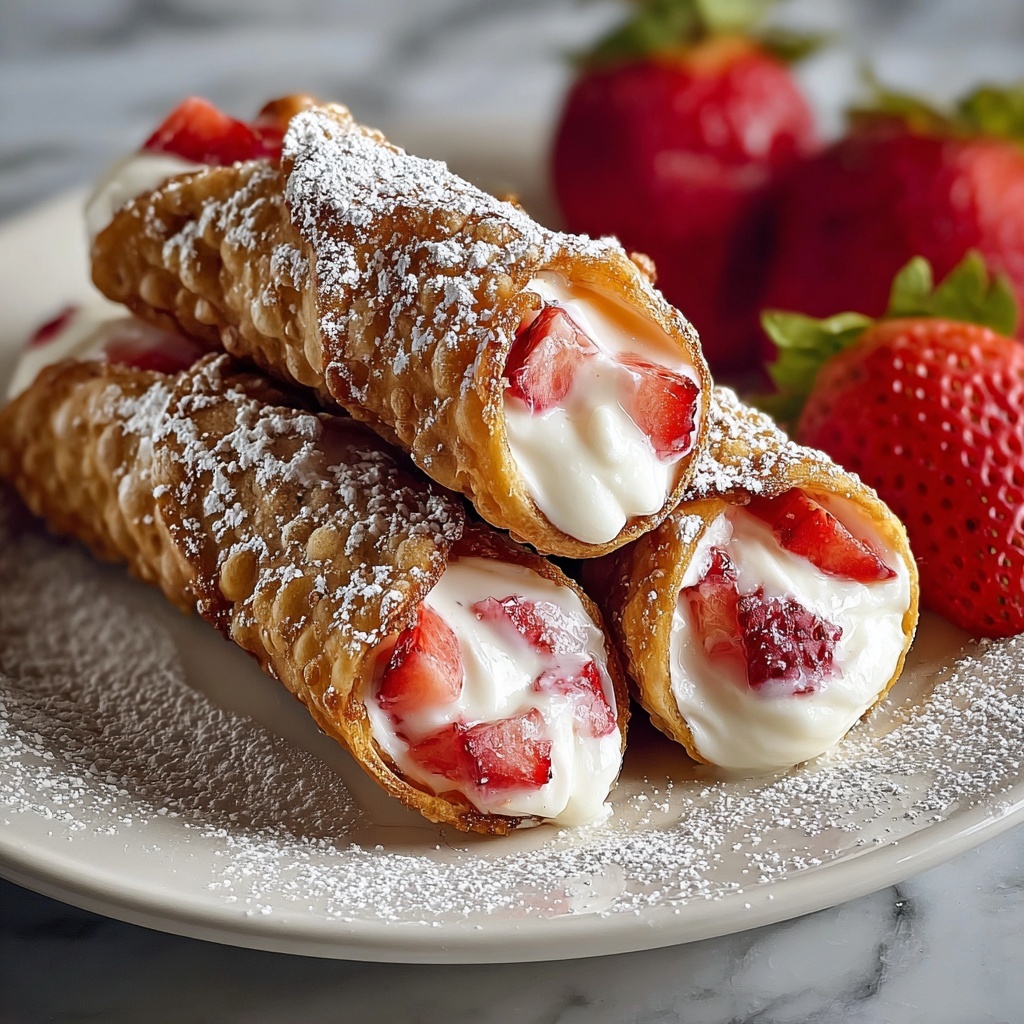 Strawberry Cheesecake Eggroll Bites Recipe - Recipe Image