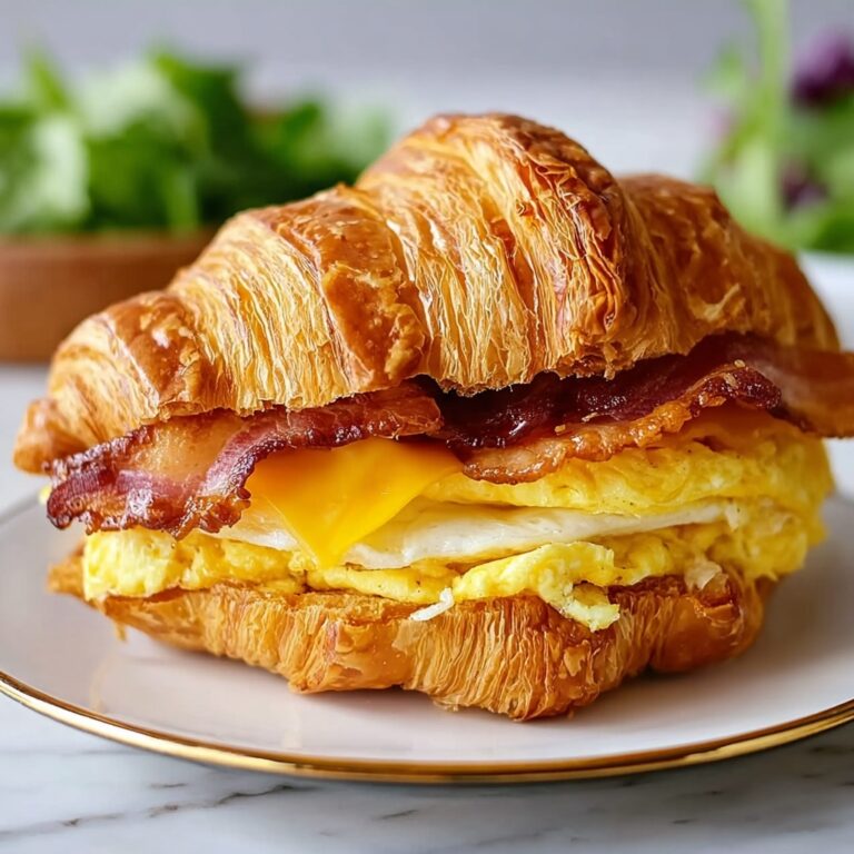 Croissant Breakfast Sandwiches Recipe