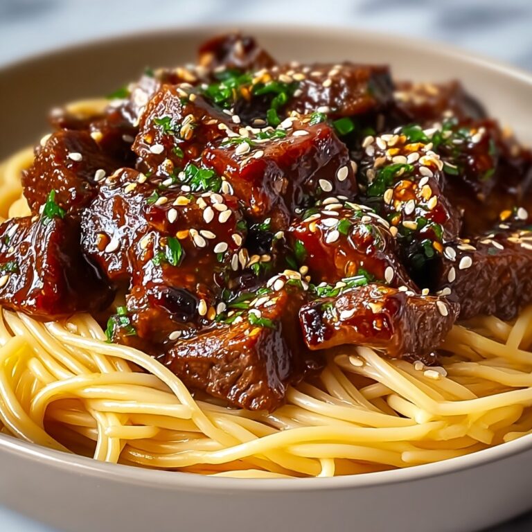 Sweet and Spicy Garlic Steak Pasta Recipe