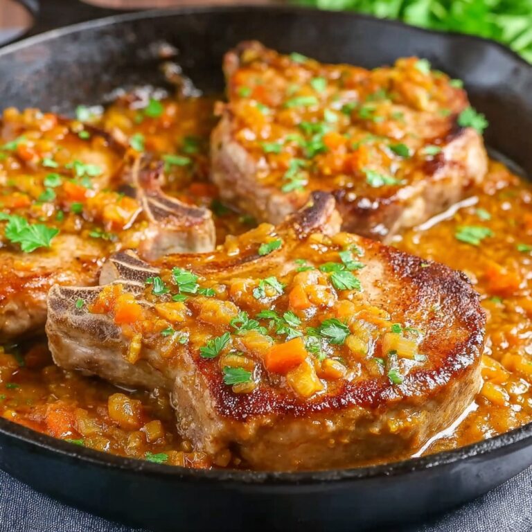 Smothered Pork Chops with Creamy Onion Gravy Recipe