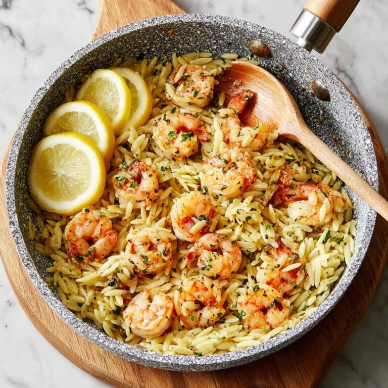 One Pan Shrimp Orzo with Lemon Recipe