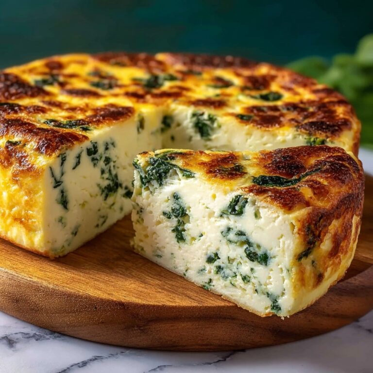 Cottage Cheese & Spinach Crustless Quiche Recipe